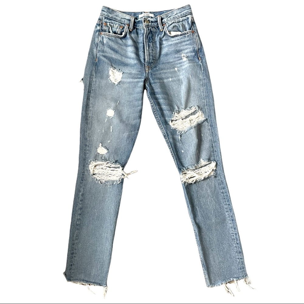 GRLFRND Karolina ripped denim high waisted jeans 26